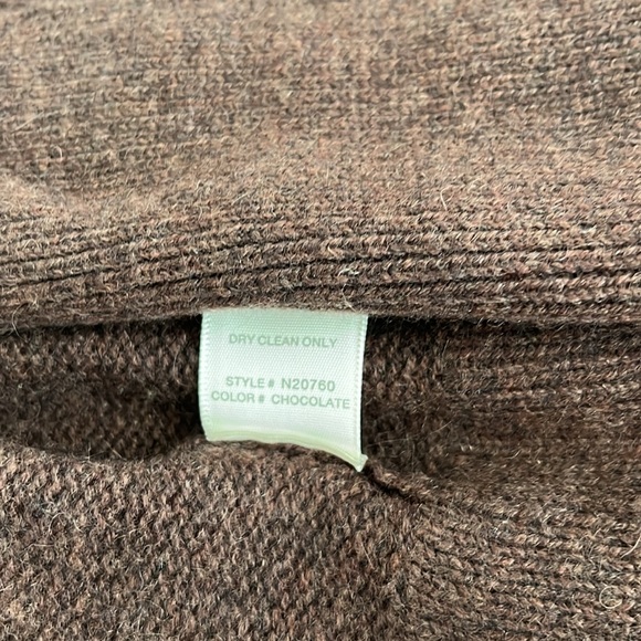 NEW NakedCashmere Chocolate Brown Ynes Tie-Belt 100% Cashmere Belted Robe NWT - Picture 10 of 15